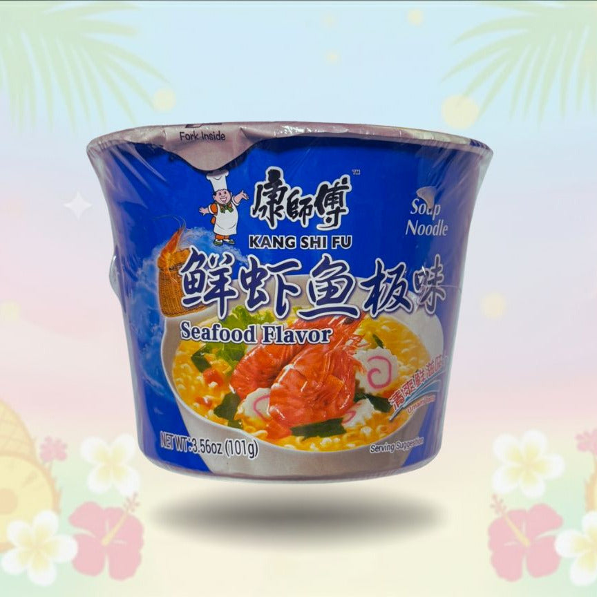 Kang Shi Fu Noodles Sea Food Flavor 101g | Ramen asiático sabor mariscos