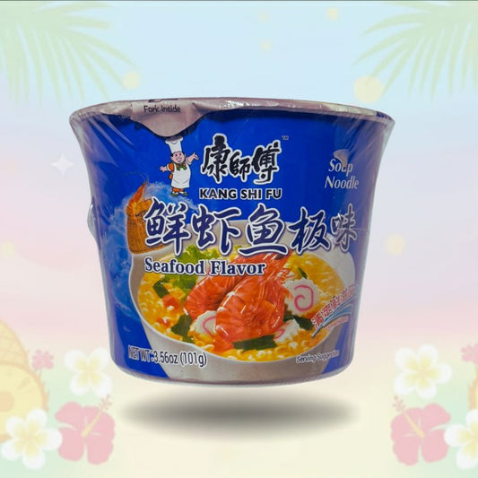 Kang Shi Fu Noodles Sea Food Flavor 101g | Ramen asiático sabor mariscos