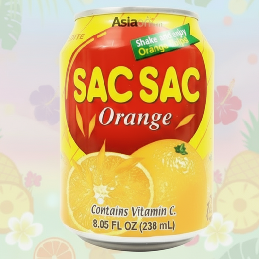 Sac Sac Orange 238ml | Jugo coreano con pulpa natural de naranja